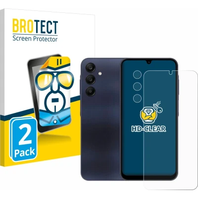 Afbeelding van BROTECT Screenprotector voor Samsung Galaxy A25 5G (Voor+Camera) Folie Beschermfolie transparant (2 Stuks)