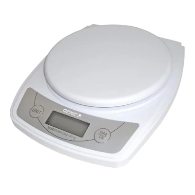 Afbeelding van Genie 3606 EDS digitale brievenweegschaal (van 1 g tot 5000 g, van robuust kunststof, LCD display) wit