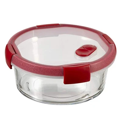 Afbeelding van Curver Smart Cook Glazen Vershouddoos Rechthoekig 0,9L Rood