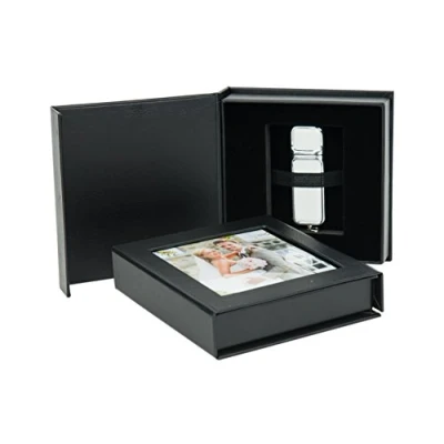 Afbeelding van USB box met beeldvenster. Kleur Zwart