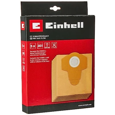 Afbeelding van Einhell Stofzuigerzakken, 5 stuks, inhoud 30 liter