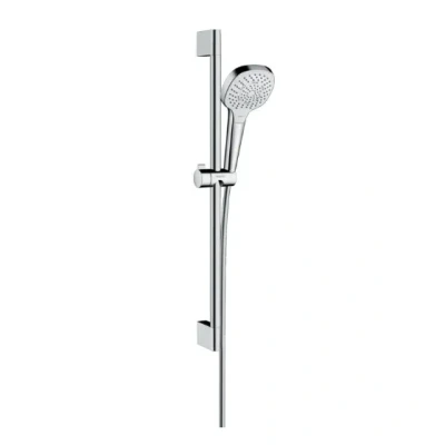 Afbeelding van Hansgrohe croma select e multi glijstangset 65cm bestaande uit handdouche glijstang en doucheslang 1600 wit chroom 26580400