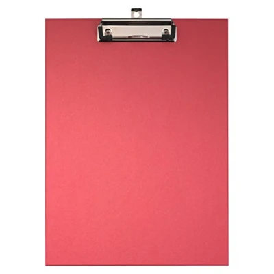 Afbeelding van Origineel Falken Milieu Clipboard Eco. Made in Germany. Met stevige kartonnen kern en gekleurde papieren omslag aan de buitenkant voor DIN A4 rood ideaal inventarisatie voorraadbeheer.