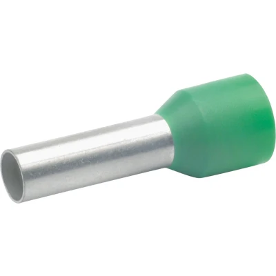 Afbeelding van Klauke 17512 Adereindhulzen 6 mm² Deels geïsoleerd Groen 100 stuk(s)