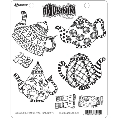 Afbeelding van Ranger Dylusions Cling Stamp Set Everything Stops for Tea DYR80244 Dyan Reaveley (02 22)