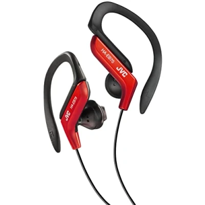 Afbeelding van JVC HA EB75 RN U Sporthoofdtelefoon met verstelbare beugel, 5 instellingen, spatwaterdicht, krachtig geluid bas, kabel 1,2 m, compatibel smartphone, rood