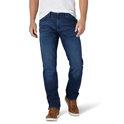 Afbeelding van Wrangler Authentics Heren Athletic Fit Stretch Jean, Bakker, 31W / 30L