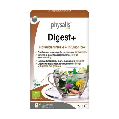 Afbeelding van Physalis Digest+ Biokruideninfusie Biobuiltjes 20ST