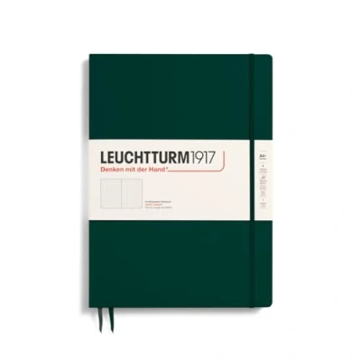 Afbeelding van LEUCHTTURM1917 370272 notitieboek Master Slim (A4+), hardcover, 123 genummerde pagina&#039;s, Forest Green, gestippeld