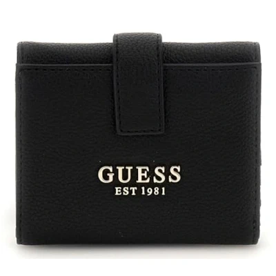 Afbeelding van GUESS Portemonnee Laurel II SLG Petite Trifold Wallet Black Zwart