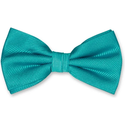 Afbeelding van E.L. Cravatte Strik Donkerturquoise 100% Zijde Vlinderdas