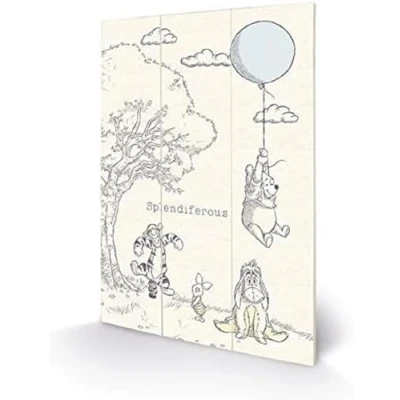 Afbeelding van Disney Classics Winnie the Poeh Houten Wandbord 29,5 x 20 cm