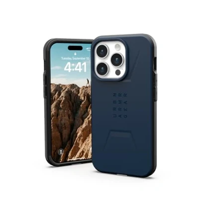 Afbeelding van Apple iPhone 15 Pro MagSafe Hoesje Kunststof UAG Backcover/Hardcase Blauw Telefoonhoesje Shockproof/Valbescherming
