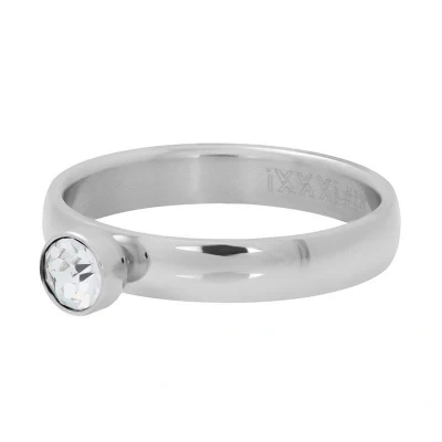 Afbeelding van Zirconia 1 stone crystal iXXXi Vulring 4 mm 20 / Silver