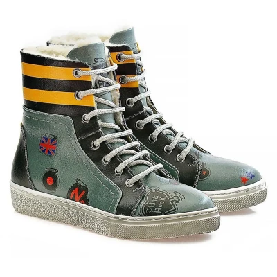 Afbeelding van GOBY Rebel Beat Laarzen Handmade Vegan Leer Dames Maat 42