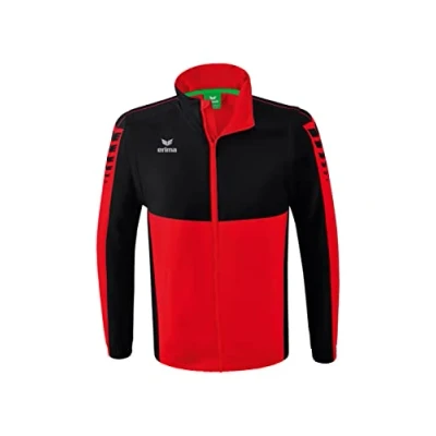Afbeelding van Erima Six Wings jack met afneembare mouwen rood/zwart