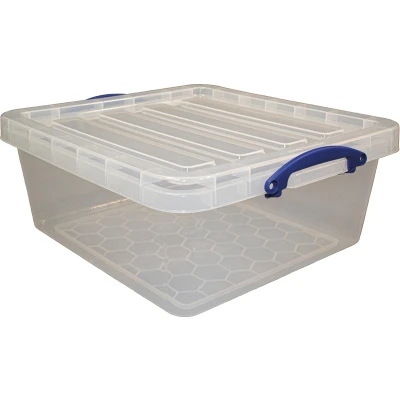 Afbeelding van Really Useful Box opbergdoos 31,5 l, nestbaar, transparant
