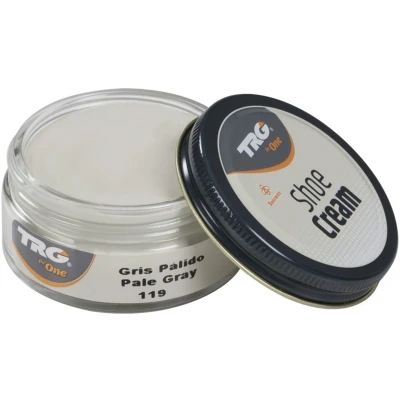 Afbeelding van TRG schoencrème met bijenwas licht grijs ( pale) 50 ml
