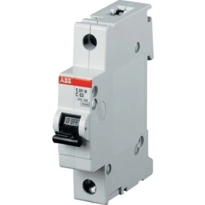 Afbeelding van Abb s201m installatieautomaat 1p k karakteristiek 25a iec en 60898 1 10 ka iec60947 2 15 module breedte 17 5mm 2cds271001r0517
