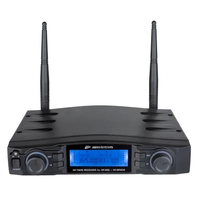 Afbeelding van HF TWIN RECEIVER Dubbele draadloze microfoonontvanger te combineren met MIC en/of BPACK