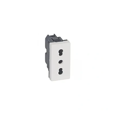 Afbeelding van LEGRAND WANDCONTACTDOOS MOSAIC 1 VOUDIG 2P+A IT 10/16A