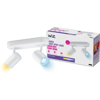 Afbeelding van WiZ Imageo Opbouwspot Slimme LED Verlichting Warm tot Koelwit Licht GU10 Wit 2 x 5W Wi Fi