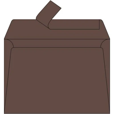 Afbeelding van Clairefontaine 5872C verpakking met 20 enveloppen pollen. Formaat C5, 162 x 229 mm, 120 g, ideaal voor uw uitnodigingen en correspondentie, bruin, 1 stuk