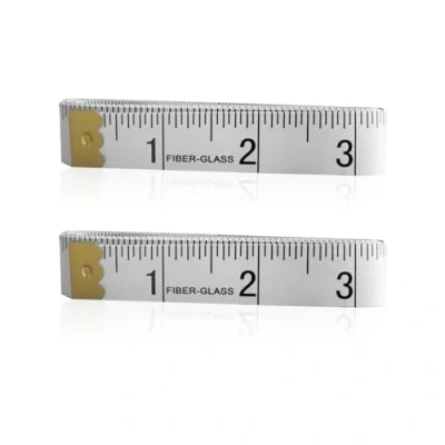 Afbeelding van 2 meetlint lichaam, 200 cm kleermakersmeetlint, voor naaien, lichaamsmeetlint, naaimeetgereedschap, flexibel