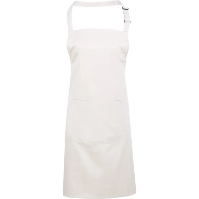 Afbeelding van Premier Colours Bib Apron With Pocket PR154 White