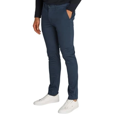 Afbeelding van Tommy Hilfiger Bleecker Structure Chino, Heren, Maat: 36x30, Desert sky