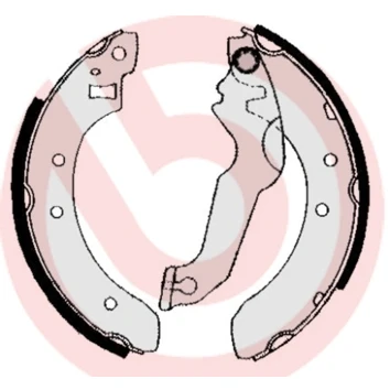 Afbeelding van Brembo Remschoen set S 24 507