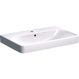 Afbeelding van Geberit Smyle Square meubelwastafel wit KeraTect (75 x 48 cm) 1