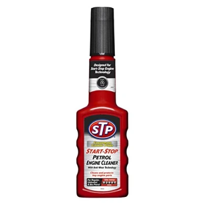 Afbeelding van STP Start Stop benzinemotorreiniger 200 ml, reinigt en beschermt belangrijke motoronderdelen, vermindert brandstofverbruik emissie, mechanische autoreinigingsproducten, made in UK