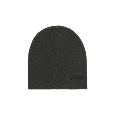 Afbeelding van Superdry TRI LOGO Muts, Heren, Maat: One Size, Iron grey marl