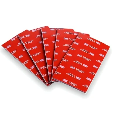 Afbeelding van Dpm tapes 3M VHB Dubbelzijdige tape, extra sterk, rechthoekig, acrylschuim, water en hittebestendigheid, voor auto, huis kantoor, 25 mm x 50 mm, 15 stuks