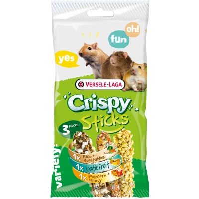 Afbeelding van Versele Laga Crispy Sticks Triple Variety Pack Knaagdiersnack Mix 3x55 g Omnivoren