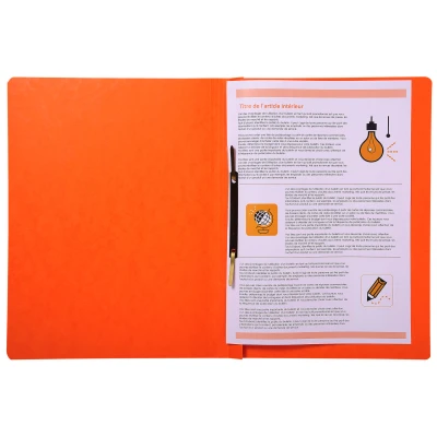 Afbeelding van Snelhechtmap glanska rton 355g A4 oranje per 50