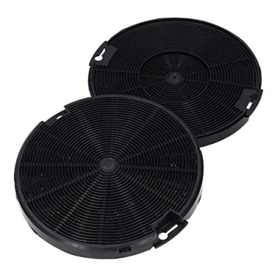 Afbeelding van 2 x LUTH Premium Profi Parts aktief koolstoffilter filter rond voor afzuigkap geschikt AEG Electrolux Zanussi Progress 4055093712 EFF75