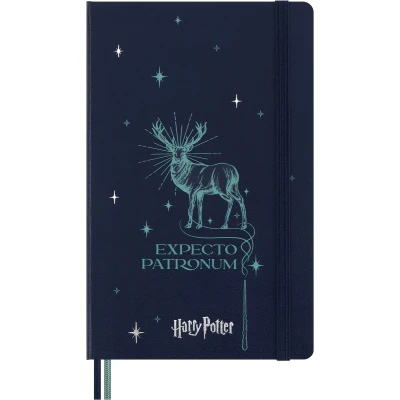 Afbeelding van Moleskine Limited Edition Harry Potter Notitieboek Large (13x21cm) Gelinieerd Expecto Patronum