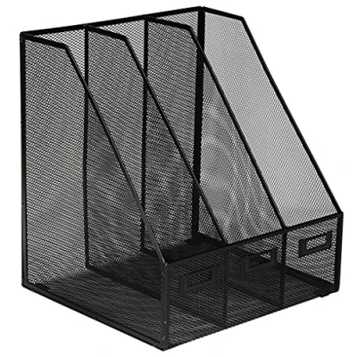 Afbeelding van OSCO 3 voudige tijdschriftencassette van draadgaas, zwart MR3 BLACK
