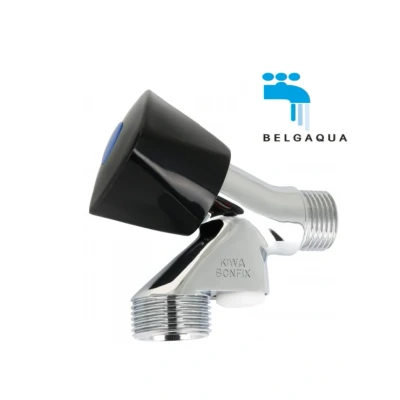 Afbeelding van Bonfix beluchterkraan 1/2&quot; zwarte knop met keerklep