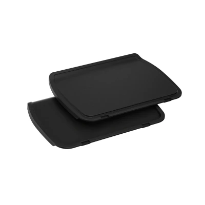 Afbeelding van Tefal Bakplaat XA7288 OptiGrill Plancha platen, voor gevoelige ingrediënten, anti aanbak aluminium drukgiet (set)