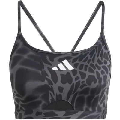 Afbeelding van adidas Performance Aeroreact light Support 3STRIPES BRA Sportbh met support, Dames, Maat: LxC D, Black