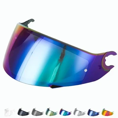 Afbeelding van Everalo compatibel met Shark Skwal 2 vizier Spartan 1.2 D helmvizier VZ160 VZ165 Pinlock Ready (regenboog)