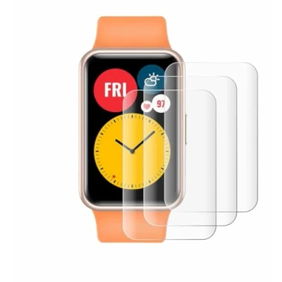 Afbeelding van Savvies Screenprotector voor Huawei Watch Fit Folie Beschermfolie transparant volledig dekking (4 Stuks)