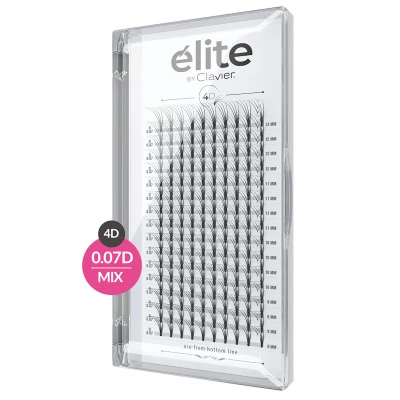 Afbeelding van Clavier Wimperextensions Wimper Plukjes Elite 4D 0,07/D/MIX