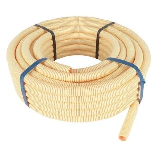 Afbeelding van Pipelife low friction flexibele buis 19mm creme rol 20 meter
