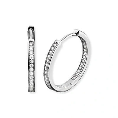 Afbeelding van Engelsrufer Oorring met zirconia ERE LISA ZI CR