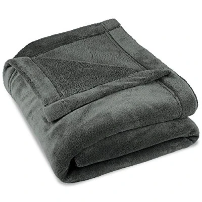 Afbeelding van CelinaTex Montreal Knuffeldeken, 150 x 200 cm, grijs, deken, bank, warme woondeken, zacht, microvezel, fleece, Oeko Tex