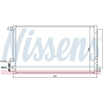 Afbeelding van Nissens Airco condensor 940095